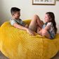 Bean Bag Nest Chairs Queen Plush Bean Bag in Saffron, , large