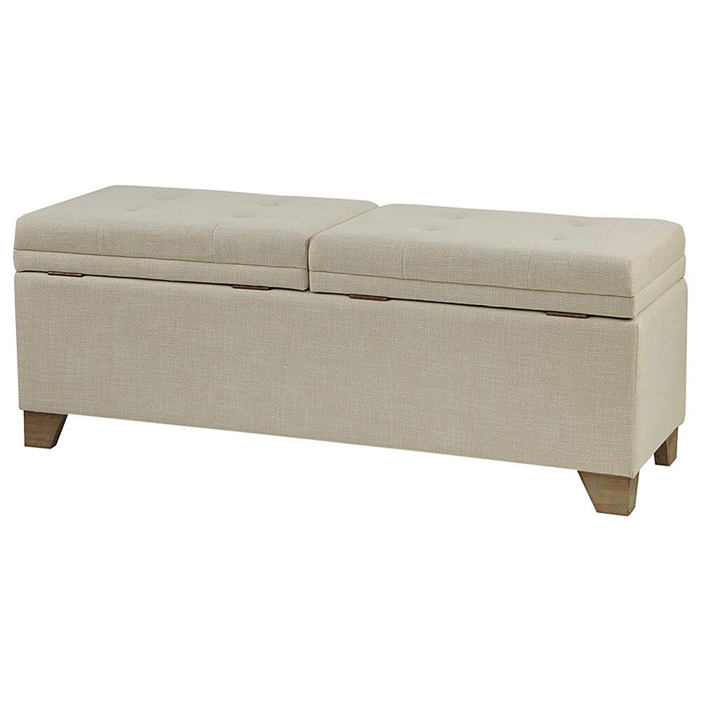 Jla Home Ashcroft  Bench with Soft Close Storage in Natural, , large