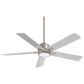 Minka-Aire Stout 54" Ceiling Fan with LED Light Kit in Brushed Nickel, , large