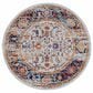 Amer Rugs Alexandria 6"7" Round Ivory and Gold Area Rug, , large