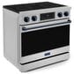 Thor Kitchen Gordon Ramsay 6 Cu. Ft. 36" Professional Electric Range with Navy Blue Handle Kit in Stainless Steel, , large