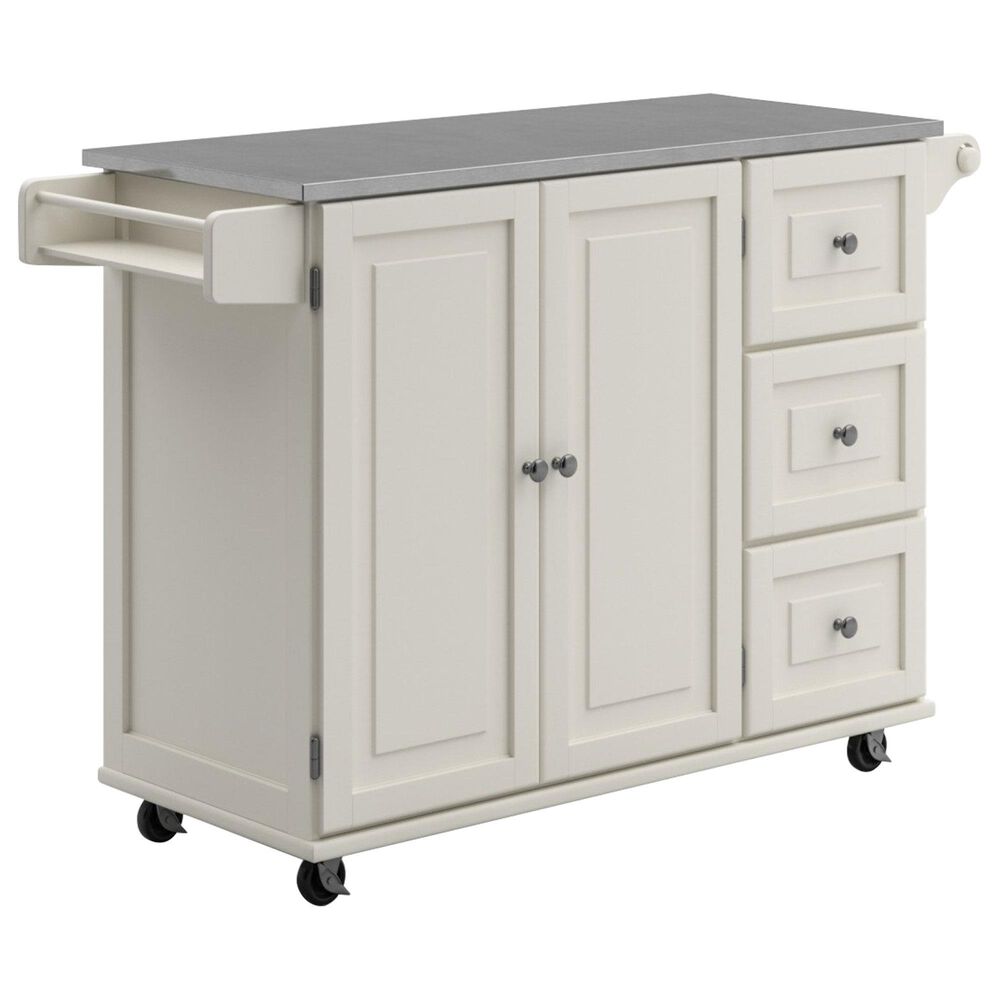 Homestyles Dolly Madison Kitchen Cart in Off-White, , large