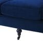 Jennifer Taylor Home Alana Lawson Stationary Sofa in Navy Blue Velvet, , large