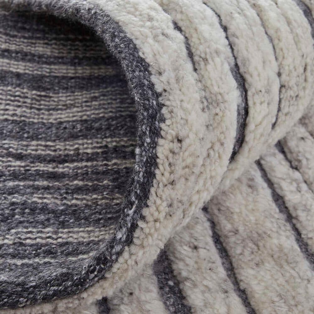 Feizy Broadfield 5&#39;6&quot; x 8&#39;6&quot; Ivory and Charcoal Area Rug, , large