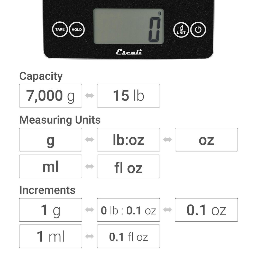Kitchen Supply Arti Glass Kitchen Scale in Shiny Silver, , large