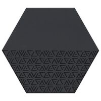 Emser Rhythm Black Hexagon Pattern Porcelain Tile