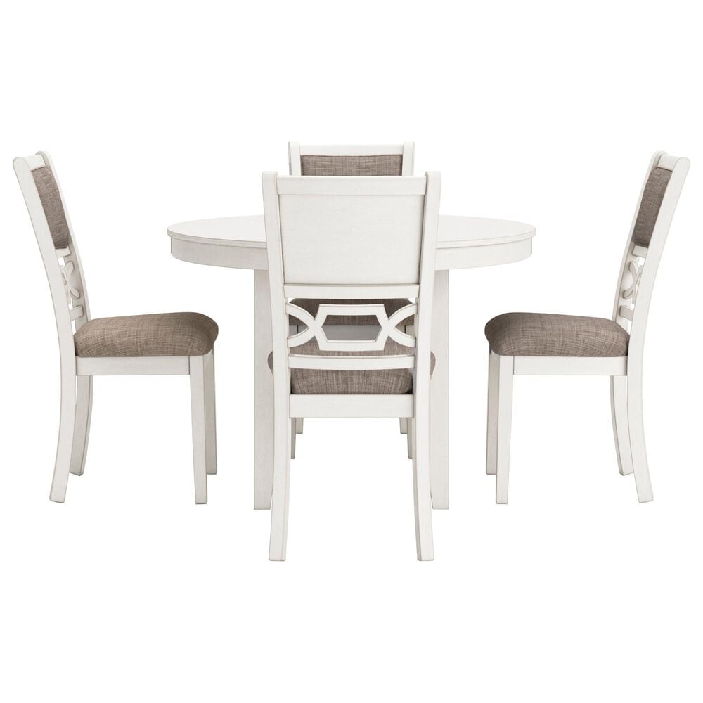 Ashley Erinberg 5-Piece Round Dining Set in Antique White, , large