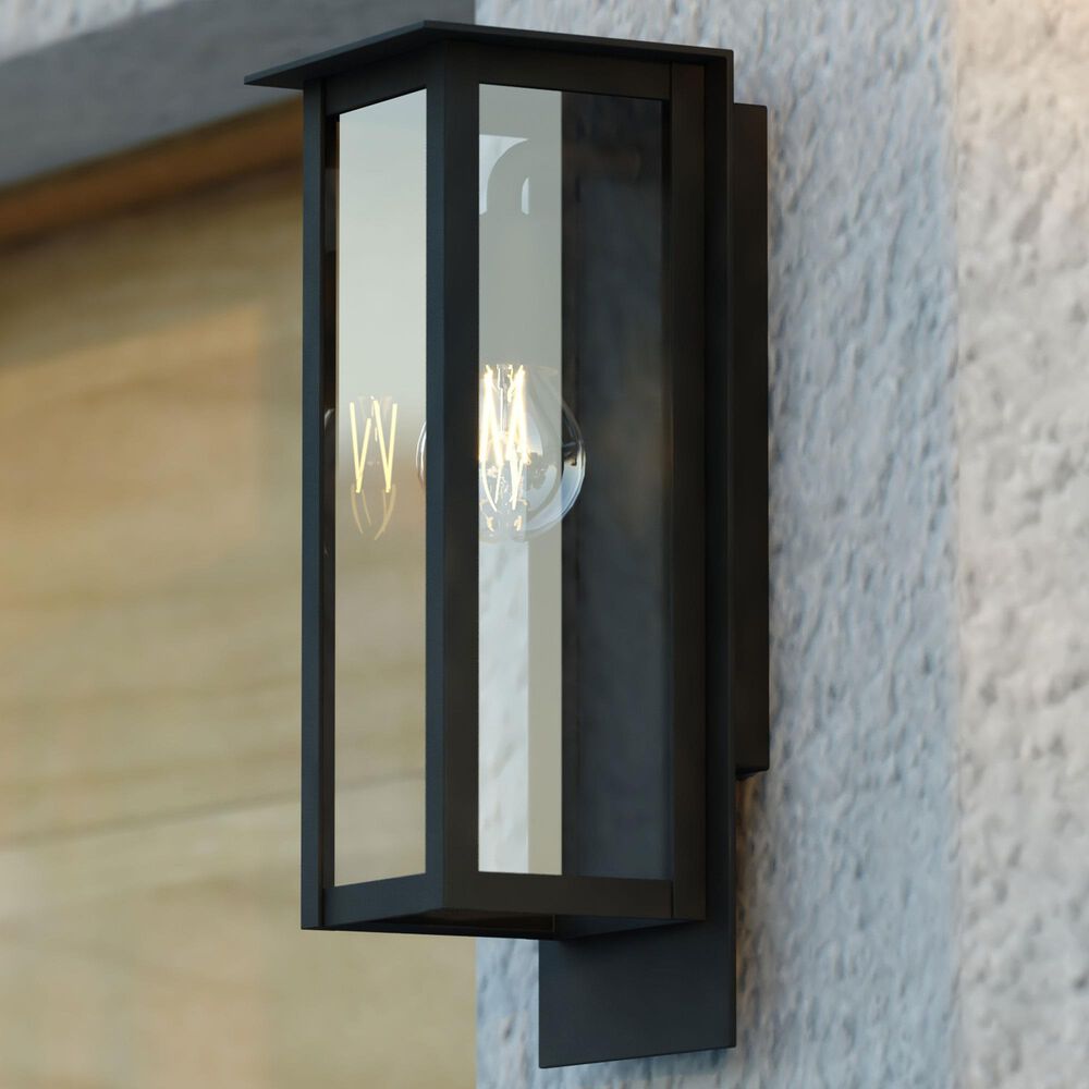 Vaxcel Burr Ridge 1-Light Outdoor Wall Sconce in Matte Black, , large