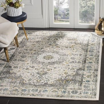 Safavieh Evoke EVK220B-3 3" x 5" Grey/Gold Area Rug, , large