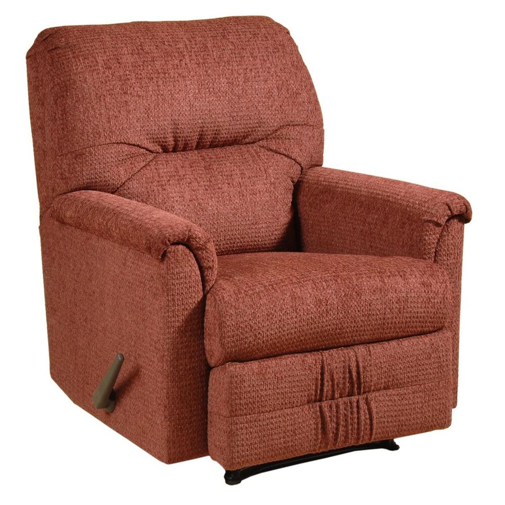 Hughes Furniture Manual Rocker Recliner in Radar Wine, , large