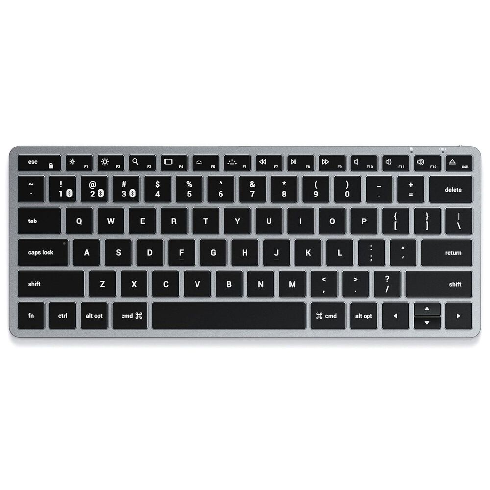Satechi Slim X1 Bluetooth Backlit Keyboard in Space Gray, , large