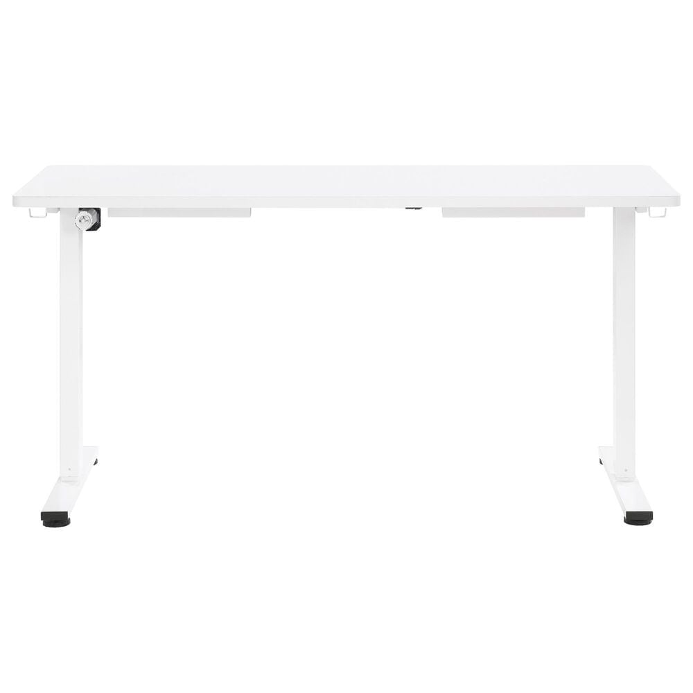 OSP Home Primo 60&quot; Electric Sit and Stand Desk in White, , large