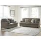 Ashley Stonemeade Stationary Sofa and Loveseat Set in Nutmeg, , large