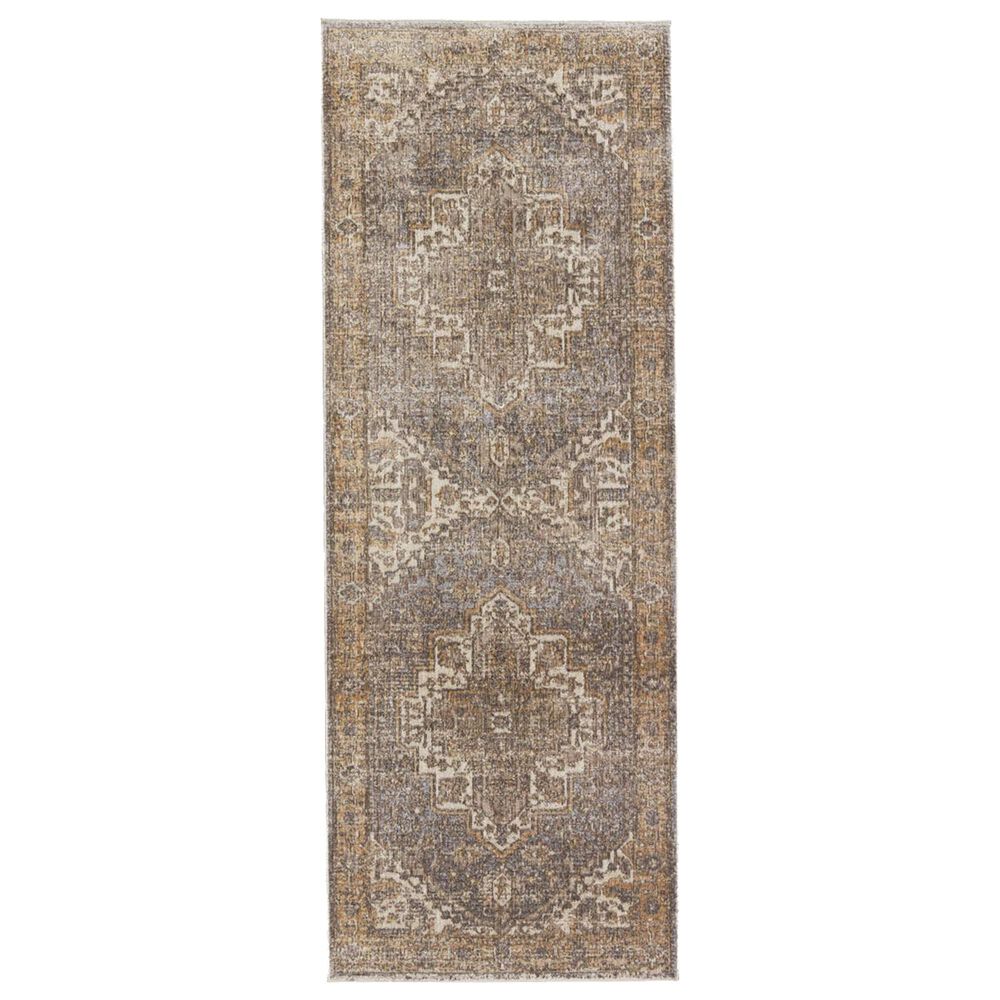 Jaipur En Blanc Venn 3" x 8" Vaporous Gray, Vapor Blue, Gargoyle, String and Lark Runner, , large