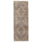 Jaipur En Blanc Venn 3" x 8" Vaporous Gray, Vapor Blue, Gargoyle, String and Lark Runner, , large