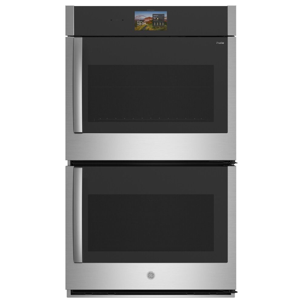 GE Profile 30" Smart Built-in Convection Double Wall Oven with Right-Hand Side-Swing Doors in Stainless Steel, , large