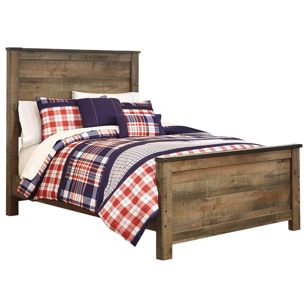 Ashley Trinell 4-Piece Full Bedroom Set in Brown, , large