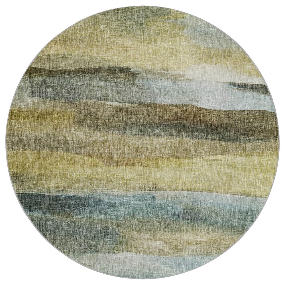 Dalyn Rug Company Boca BO4 Khaki 8" Round Area Rug, , large