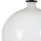 Uttermost Collar Table Lamp in White and Satin Black, , large
