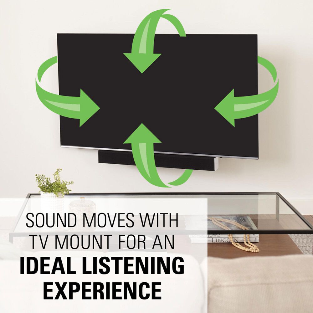 Sanus Advanced Tilt 4D Premium TV Wall Mount for 42&quot; - 90&quot; TVs with Soundbar Mount in Black, , large