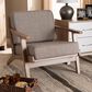Baxton Studio Sigrid Arm Chair in Light Grey, , large