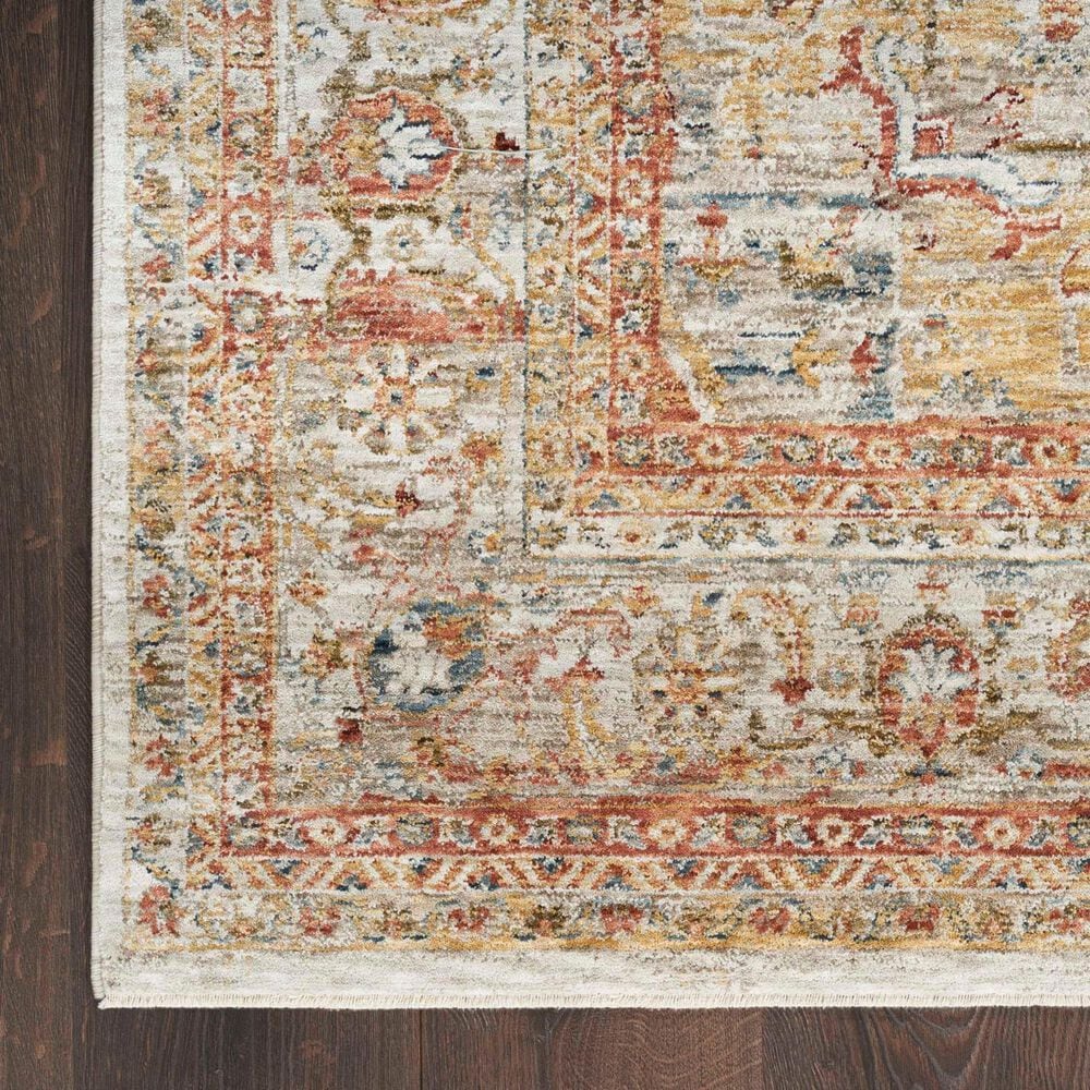 Nourison Sahar 7&#39;10&quot; x 10&#39;4&quot; Ivory and Rust Area Rug, , large