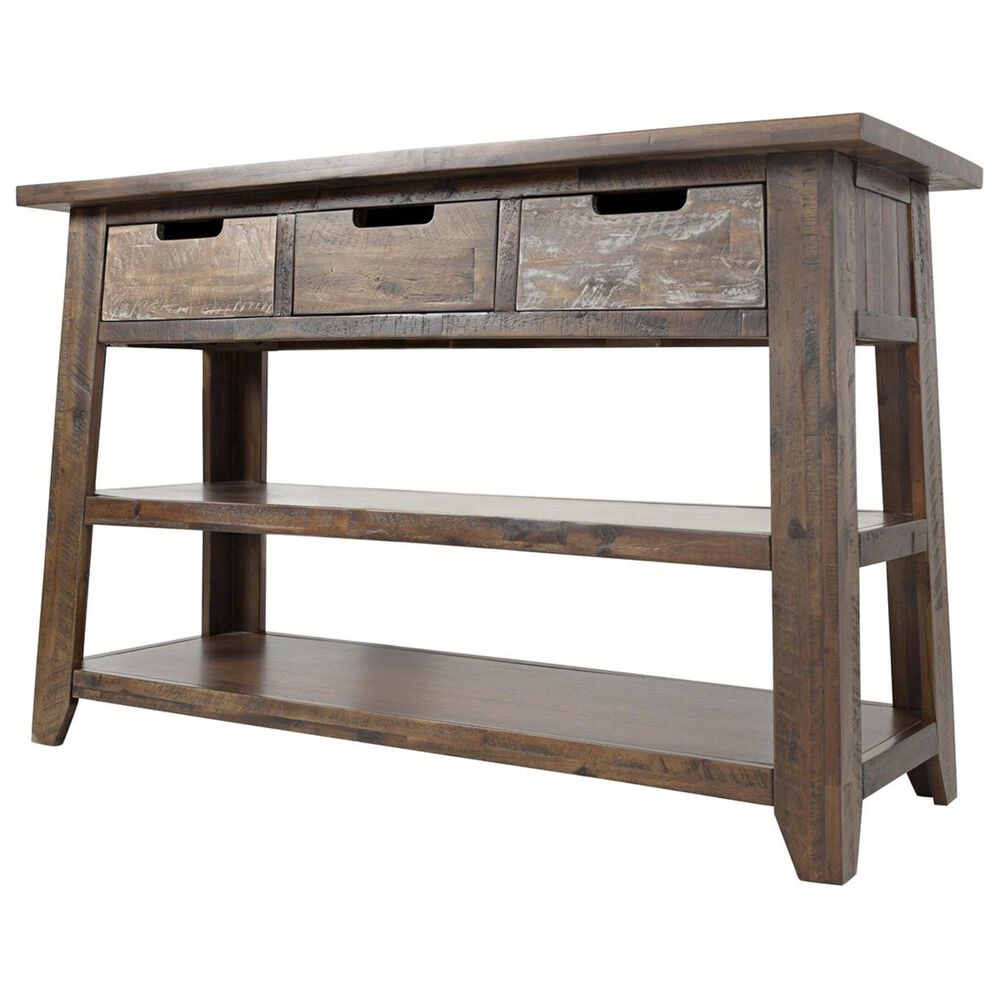 Waltham Painted Canyon Sofa Table in Brown, , large
