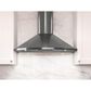 Zephyr Savona 36" Wall Mount Chimney Hood in Black Stainless Steel, , large