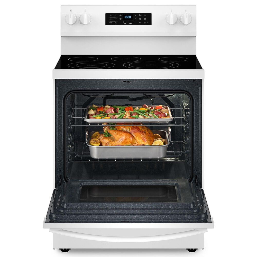Whirlpool 5.3 Cu. Ft. Energy Star Electric Range with Air Cooking Technology in White, , large