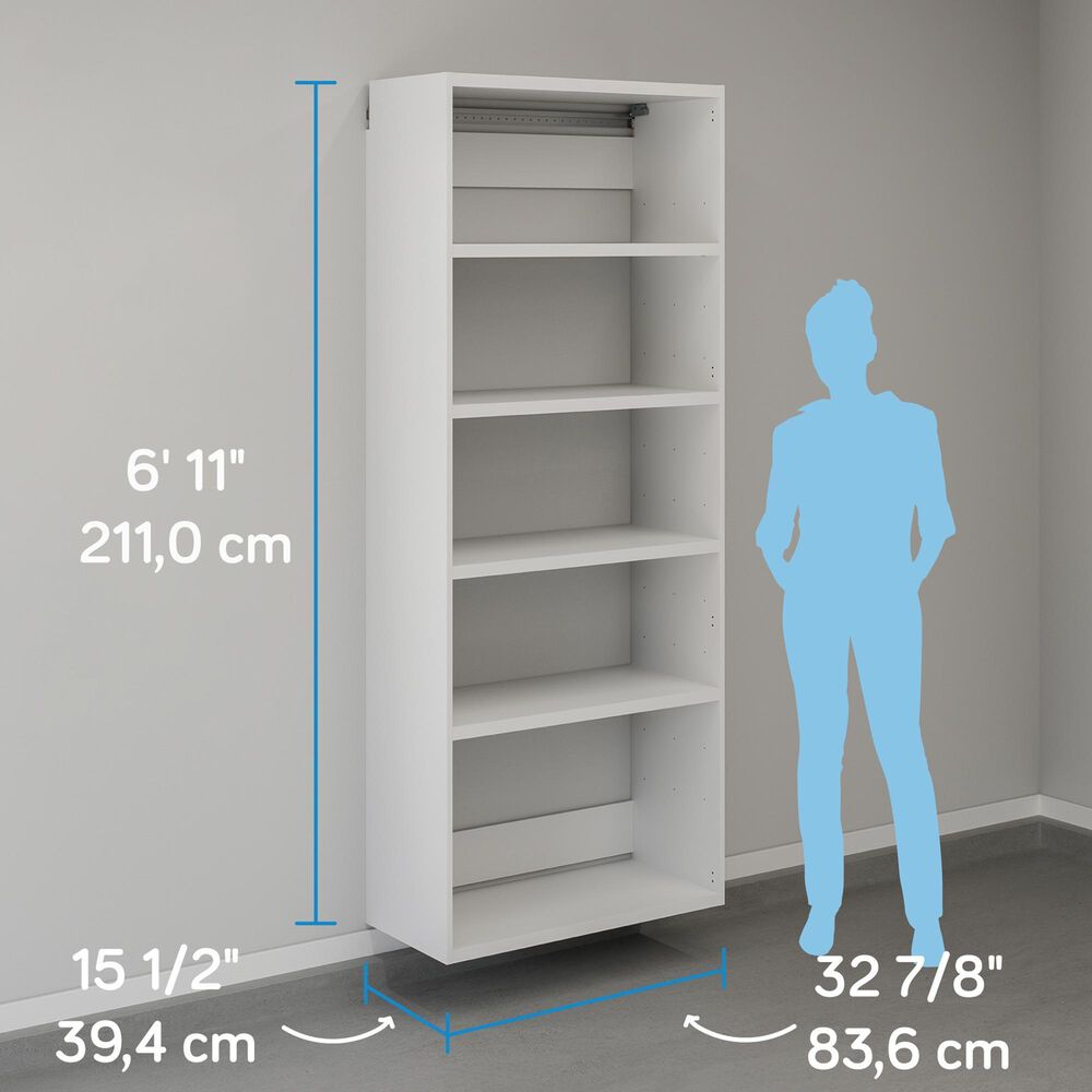 Sauder Wall-Mounted Shallow Cabinet &amp; Doors Bundle, , large