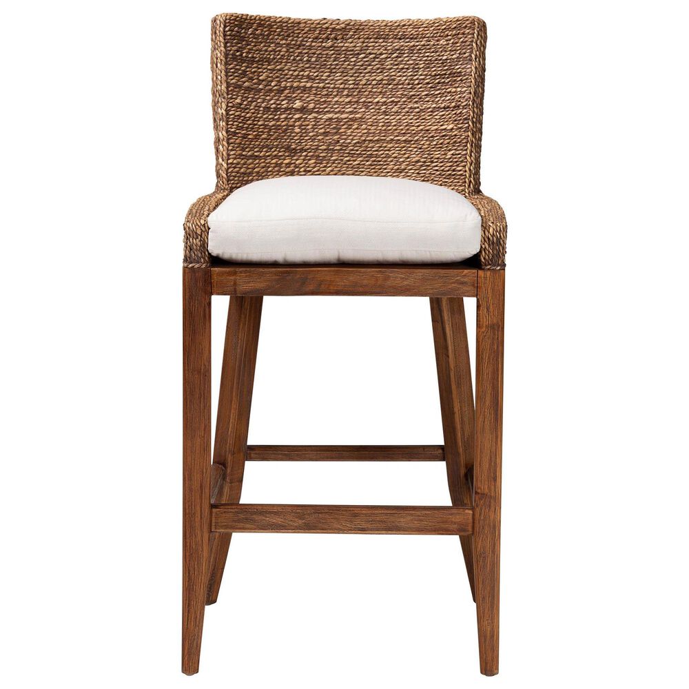Baxton Studio Ridley Bar Stool in Brown Wash, , large