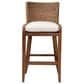 Baxton Studio Ridley Bar Stool in Brown Wash, , large