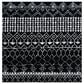 Safavieh Tulum  5" Square Black and Ivory Area Rug, , large