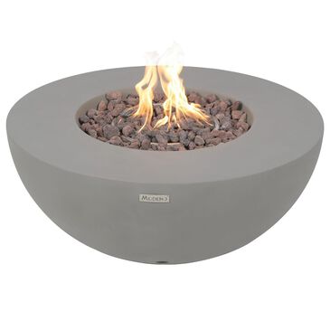 Elementi Fire Roca Round Natural Gas Bowl Fire Table in Gray, , large