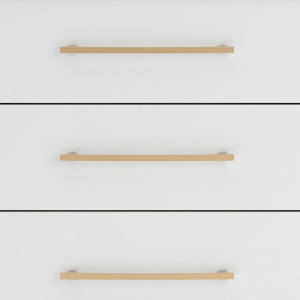 Ashley Kendanport 5-Drawer Chest in Dark Brown and Matte White, , large