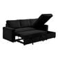 Titanic Furniture Jayla 2-Piece Sleeper Sectional Right Facing Chaise in Black, , large