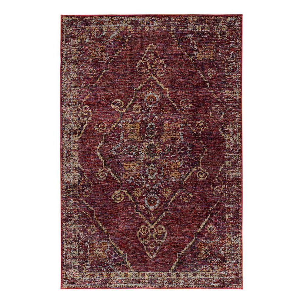 Oriental Weavers Andorra 7135E 7"10" x 10"10" Red Area Rug, , large