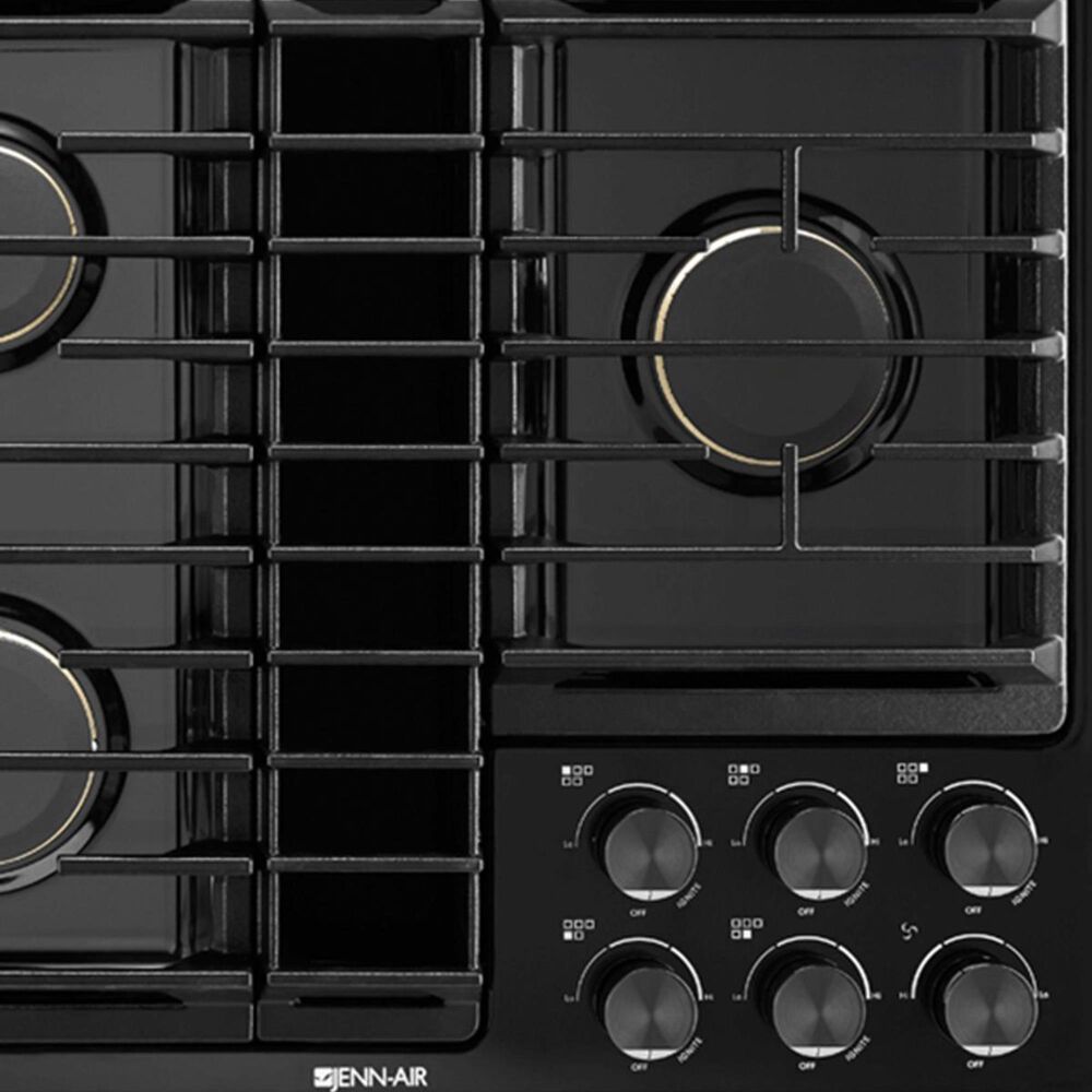 Whirlpool 36 JX3 Gas Downdraft Cooktop in Black | Nebraska Furniture Mart