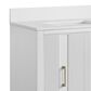 37B Fenwick 30" Single Bathroom Vanity in Bright White with Glossy White Composite Stone Top and Backsplash, , large