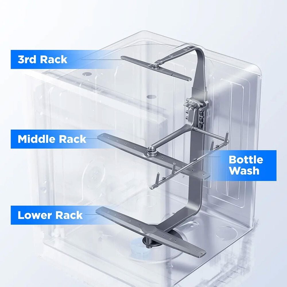 Midea 24" Built-In Top Control Dishwasher with 3-Stage Total Drying in Stainless Steel, , large