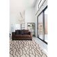 Feizy Enzo 8734F 8" x 11" Black and Taupe Area Rug, , large