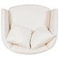 Linon Home Decor Rory Swivel Accent Chair in Off White, , large