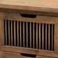 Baxton Studio Clement 2-Drawer End Table in Medium Oak, , large