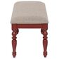 Linon Home Decor Trimble Dining Bench in Red, , large