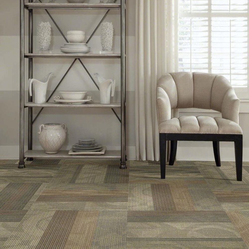 Shaw Feedback 24&quot; x 24&quot; Carpet Tile in Receiver, , large