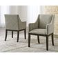Millenium Burkhaus Arm Chair with Beige and Brown Cushion in Dark Brown, , large