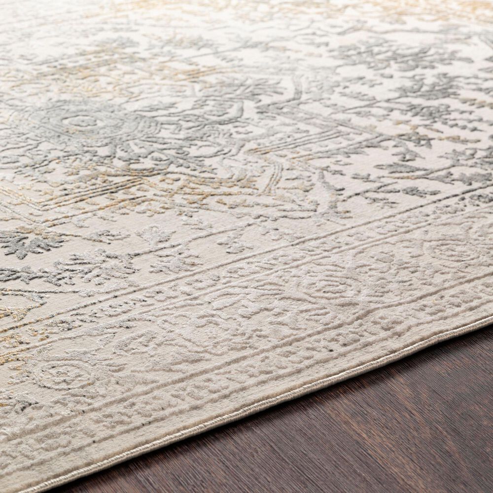 Surya Aisha 10&#39; x 14&#39; Charcoal, Gray, Mustard and Light Gray Area Rug, , large