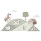 Lambs & Ivy Farmyard Friends 3-Sheet Wall Decal in Brown, White and Green, , large