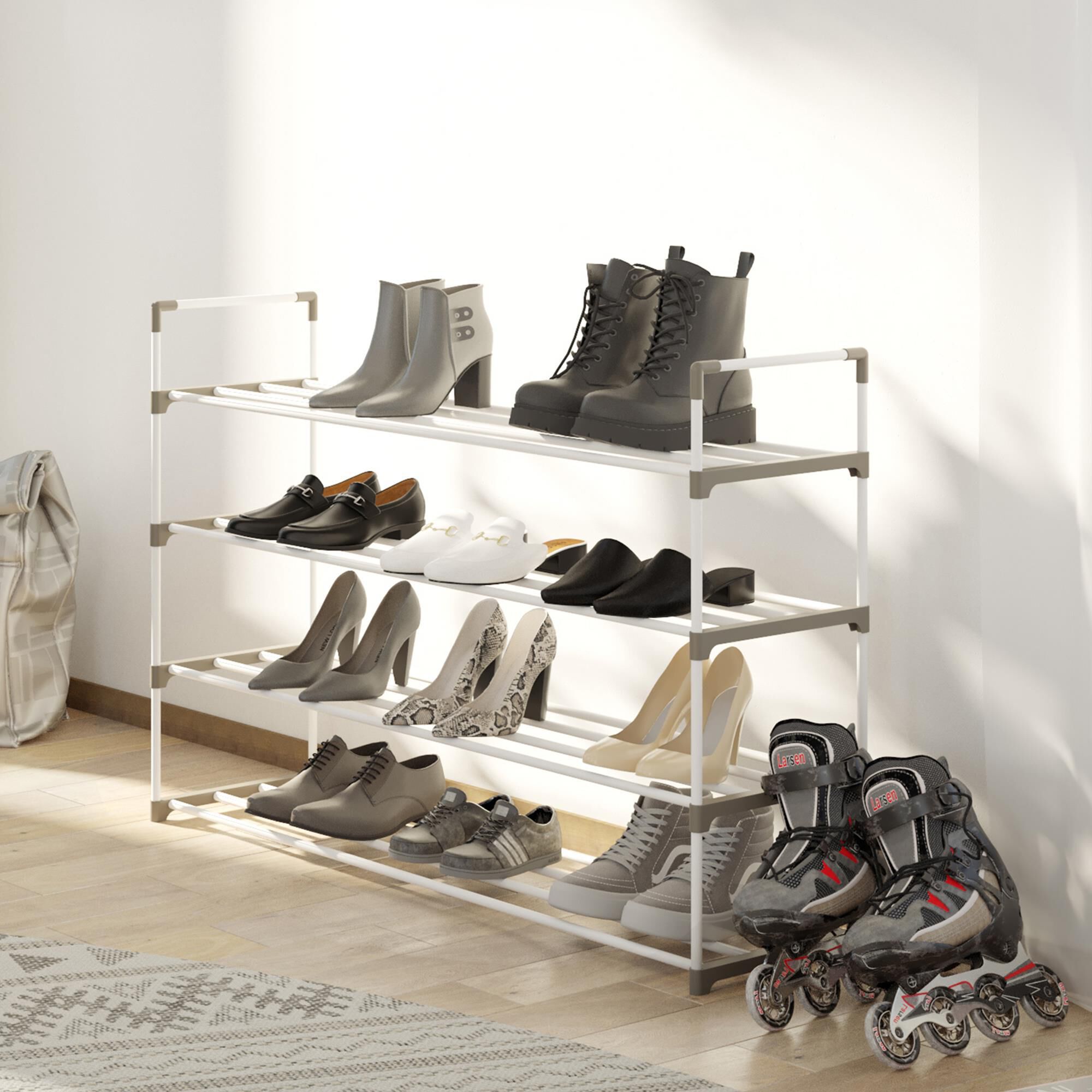 4 tier shoe rack white 2025