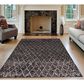 Radici USA Magica 8" x 10" Dark Grey and Silver Area Rug, , large